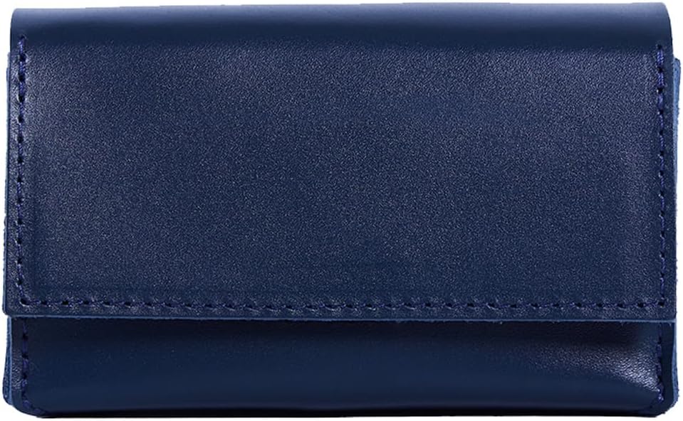 INCARNE Tarot Card Holder with Magnetic Clasp - Tarot Box for Most Standard Tarot Cards, Genuine Leather, Classic Blue