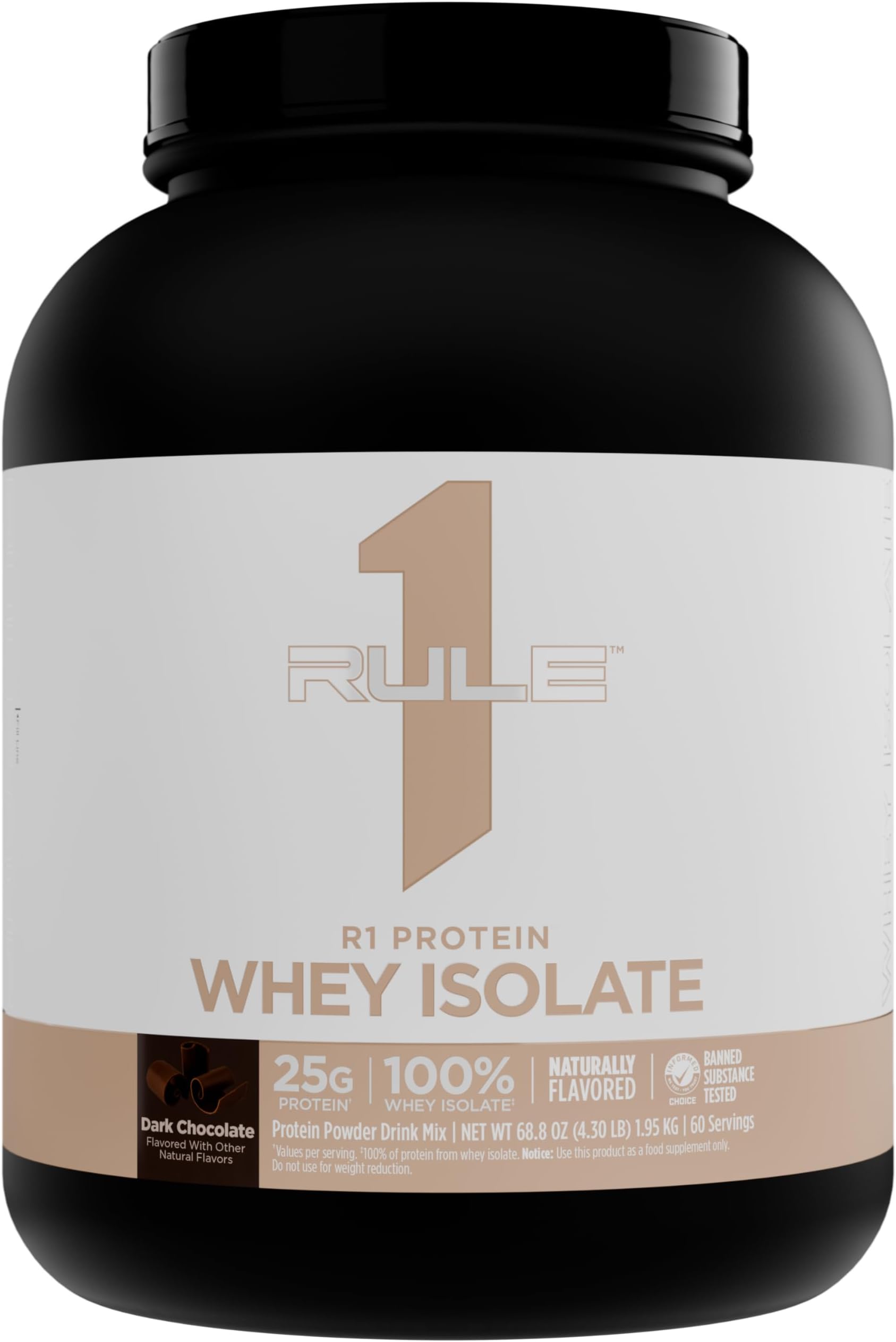 Rule One R1 Protein Naturally Flavored, Dark Chocolate – 1950 g
