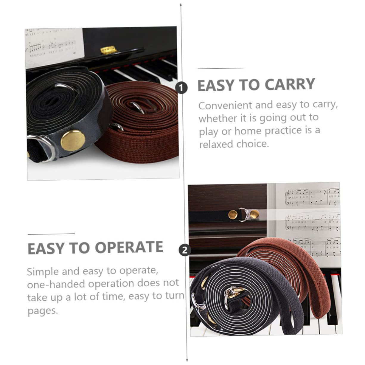 VICASKY Music Score Assistant Universal Piano Music Band Piano Score Clip Material