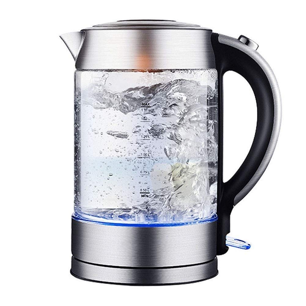 Bouilloire Électrique Portable En Verre 1,7 L Thé 1800W Inox