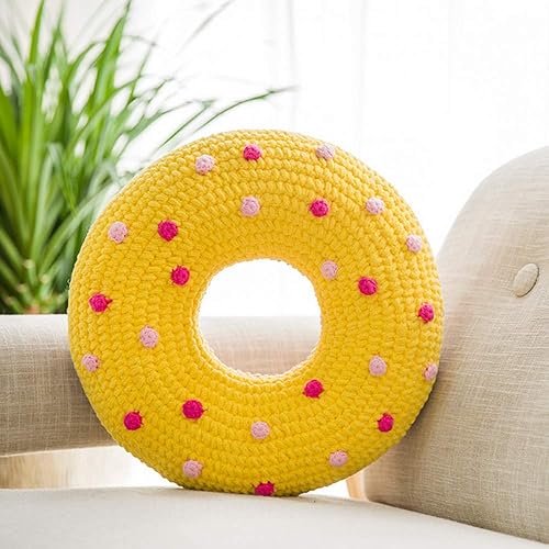 Miniatura 6 de Hilo de felpilla grueso y esponjoso, color naranja, grueso y lavable, hilo suave y cálido para bufanda, hilo de punto a mano, hilo accesorio, 5.64 oz