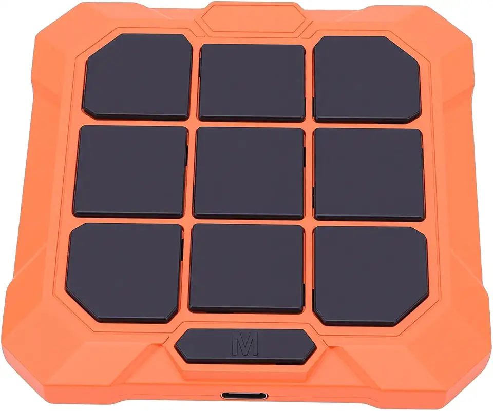 Heayzoki Jogo Eletrônico 6 Em 1, Console de Jogos de Quebra-cabeça Portátil Recarregável Com Modo Silencioso, Brinquedo de Aprendizagem Portátil para Crianças de 6 a 12 Anos, Adultos (laranja)