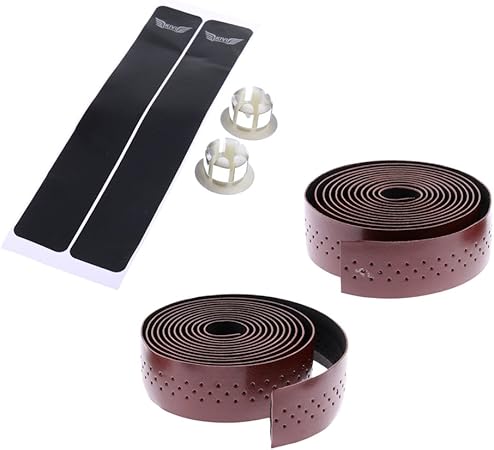 CUTICATE fietsen racefiets sport fiets stuur wrap tape bar tapes met  eindkappen - bruin : Amazon.nl: Sport \u0026 outdoor