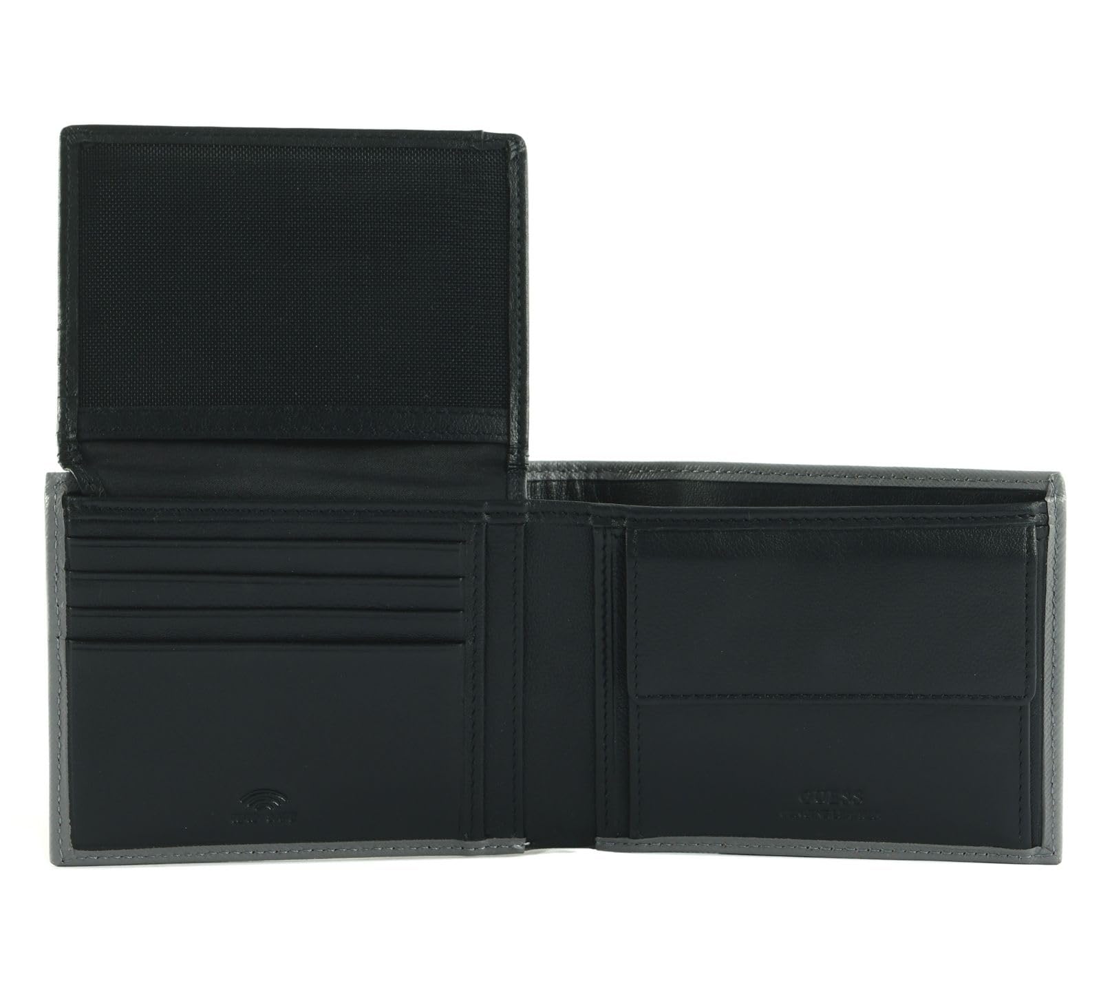 GUESS Monedero Certosa Billfold Coin Wallet Anthracite Gris