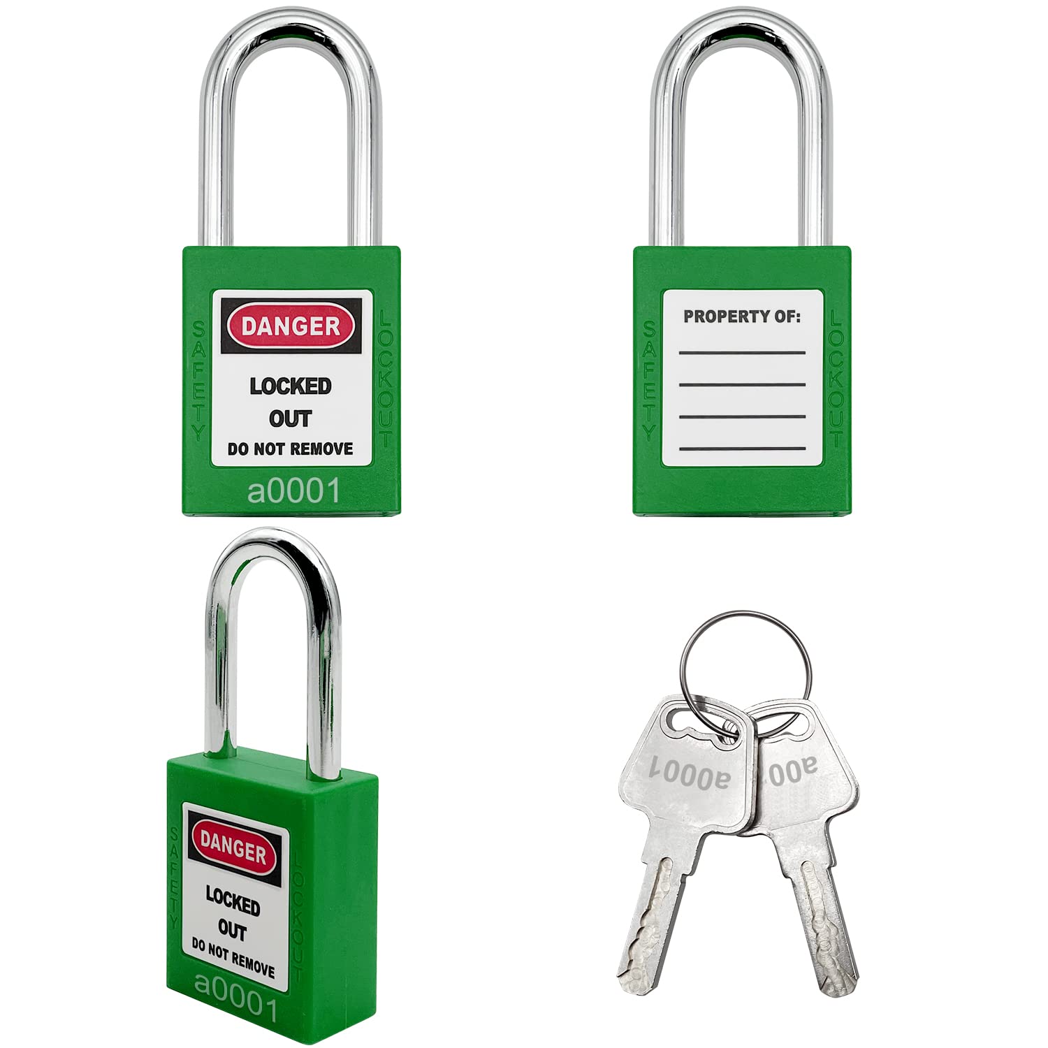 Snapklik.com : Lockout Tagout Locks 10pcs Key Alike OSHA Loto Safe ...