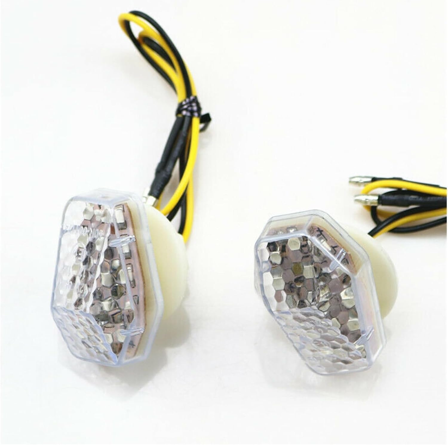 Mini uniwersalne wskaźniki Dla Suzuki DL 650 1000 2004-2008 Motocyklowe kierunkowskazy Przezroczyste, montowane na płasko Led