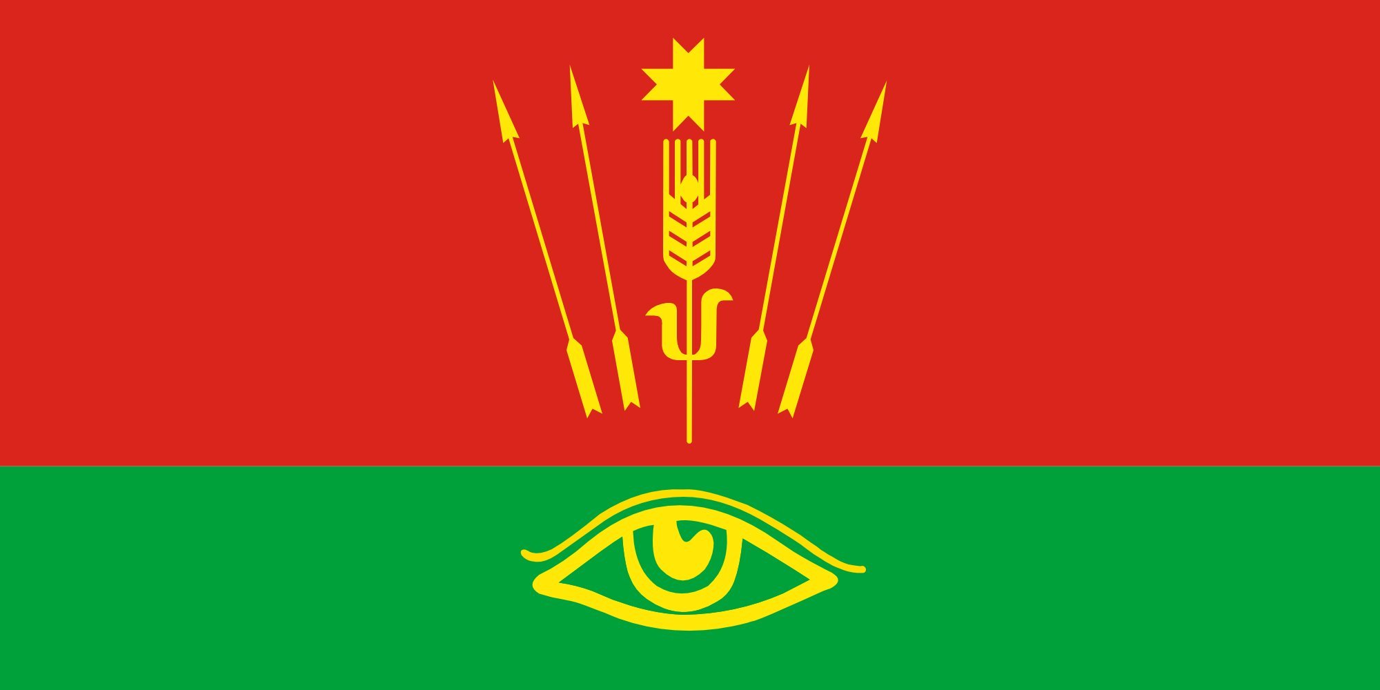 Drapeau Glazov Region Udmurtia grand format pour mât extérieur