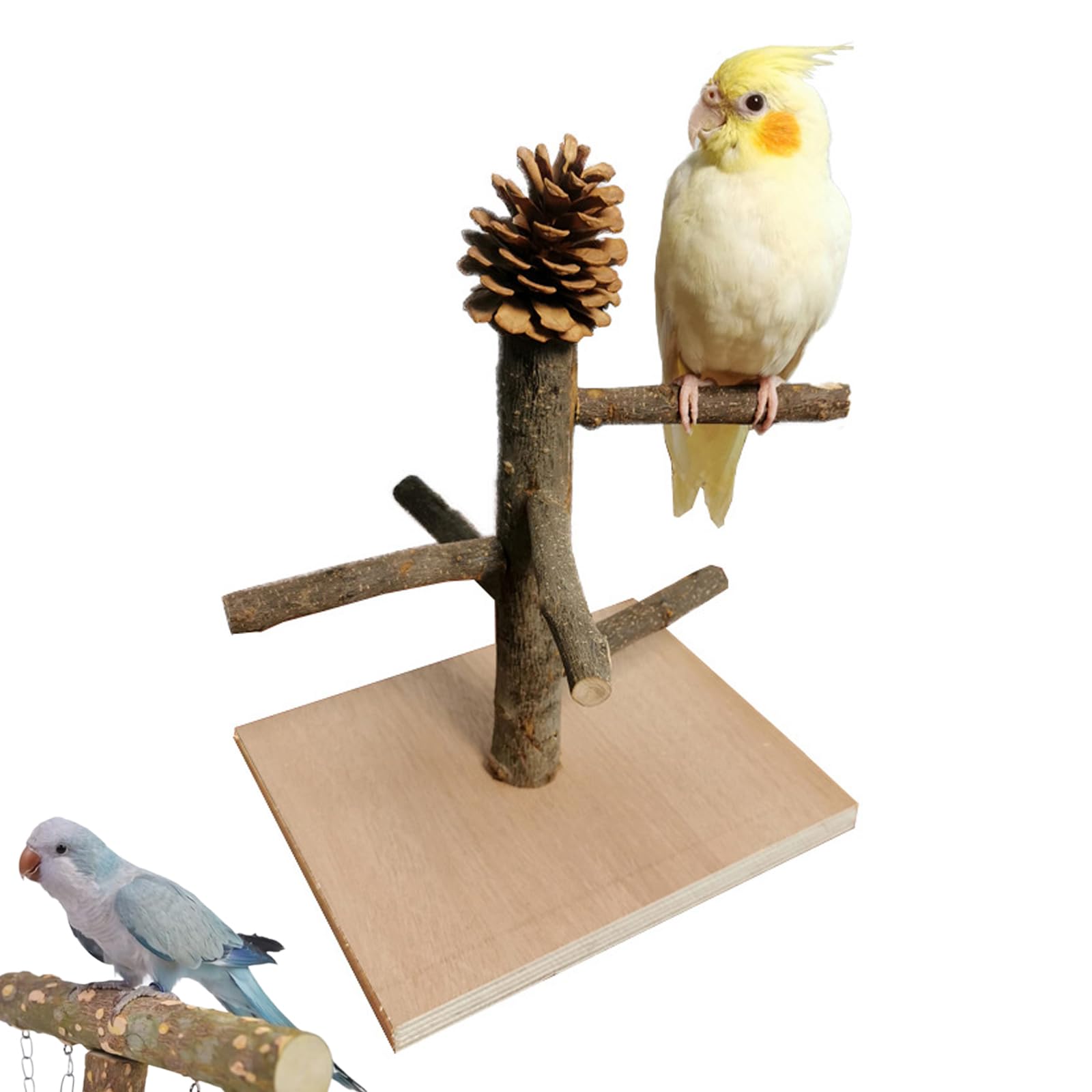 Amazon | 鳥止まり木 天然木 スタンド 取付簡単 インコ オウム 鳥