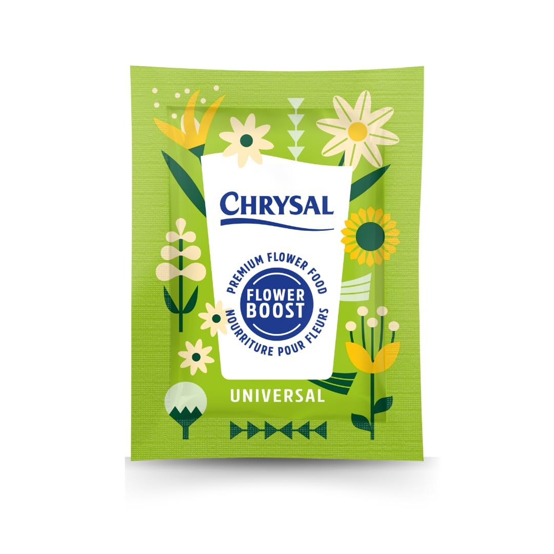 ChrysalFlower Boost – Clear Flower Food Packets for Flower Arrangements & Bouquets – Floral Supplies for Fresh Flowers – Fresh Flower Arrangements Supplies (5g - 400 Ct)
