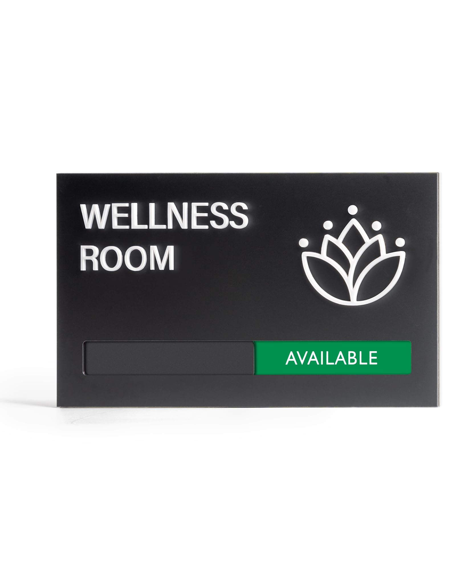 Wellness Room Sign - Do Not Disturb Privacy Slide Door Sign In Use And Available Slider Indicator Tells Whether Room Vacant Or Occupied