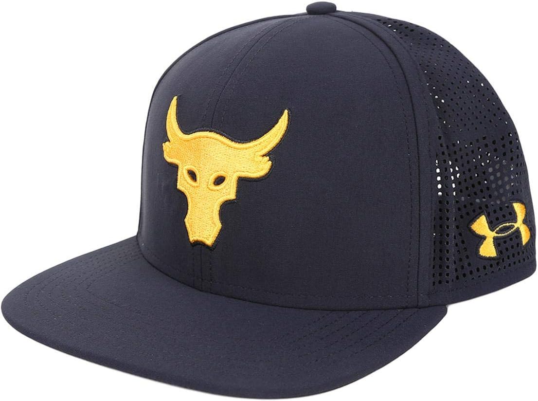 Under Armour Project Rock SuperVent Snapback Hat/Cap / UA The Rock Black