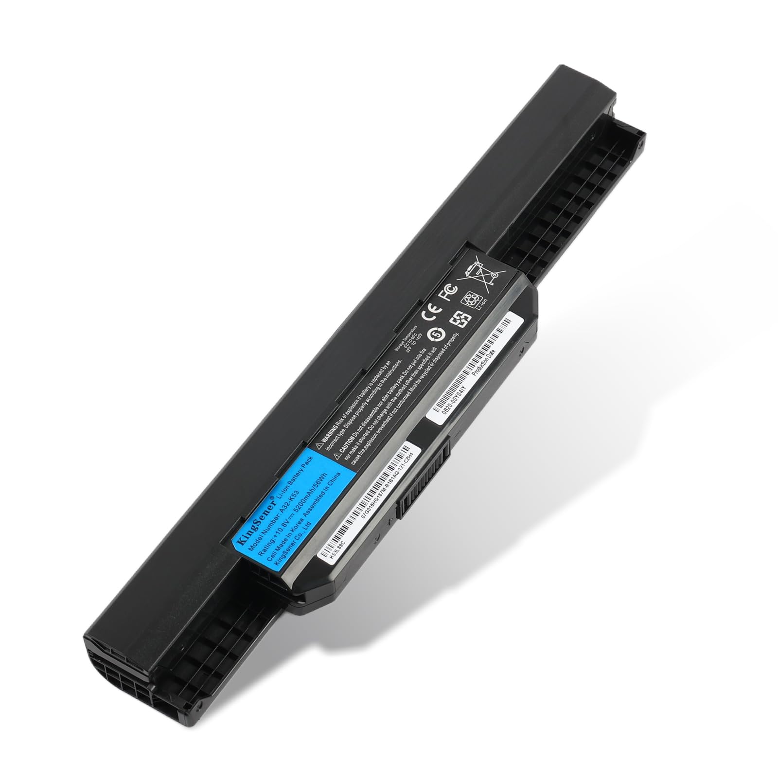 A32-K53 A42-K53 Laptop Battery for Asus K54 K84 A53S A53U X53U X53E X54C A53E K53E X54C A45 A75 K55N K45 K55A A54C X55 X55A X55C A41-K53 5200mAh/56Wh