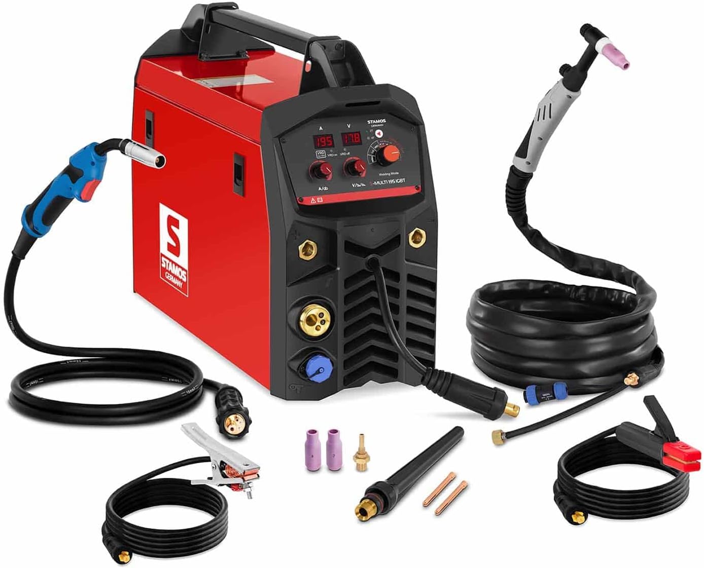 Stamos Germany - S-Multi 195 - Combined Welder - TIG - MIG/MAG