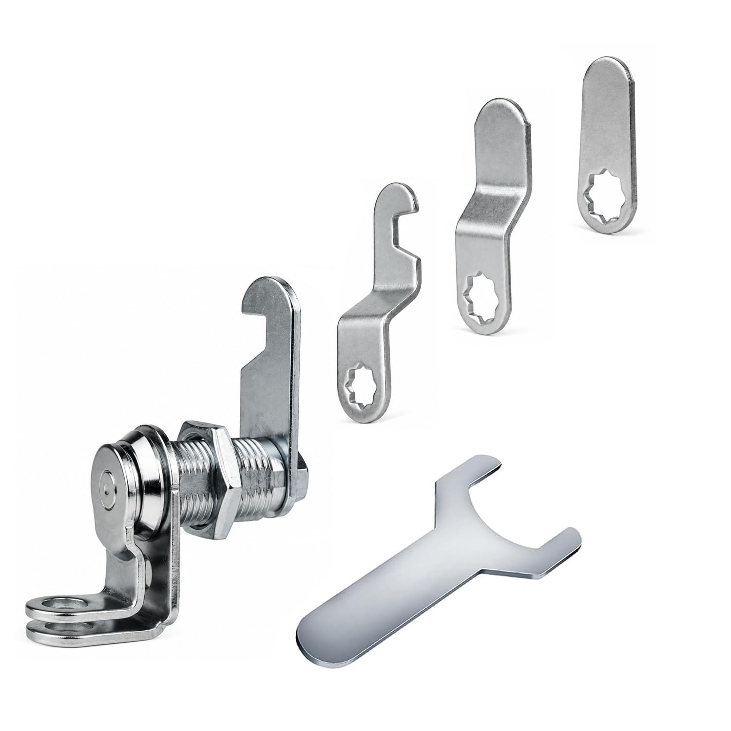 Rotary Latch Lock for Locker Lock Cabinet Lock Furniture 4 Latches 16mm/20mm/25mm/30mm (16mm)