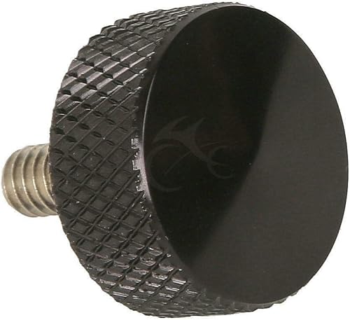 Miniatura 3 de TCT-MOTORPARTS Tornillo de tornillo de asiento negro de acero inoxidable para asiento Harley Davidson con rosca de 14 "-20 para Harley Sportster
