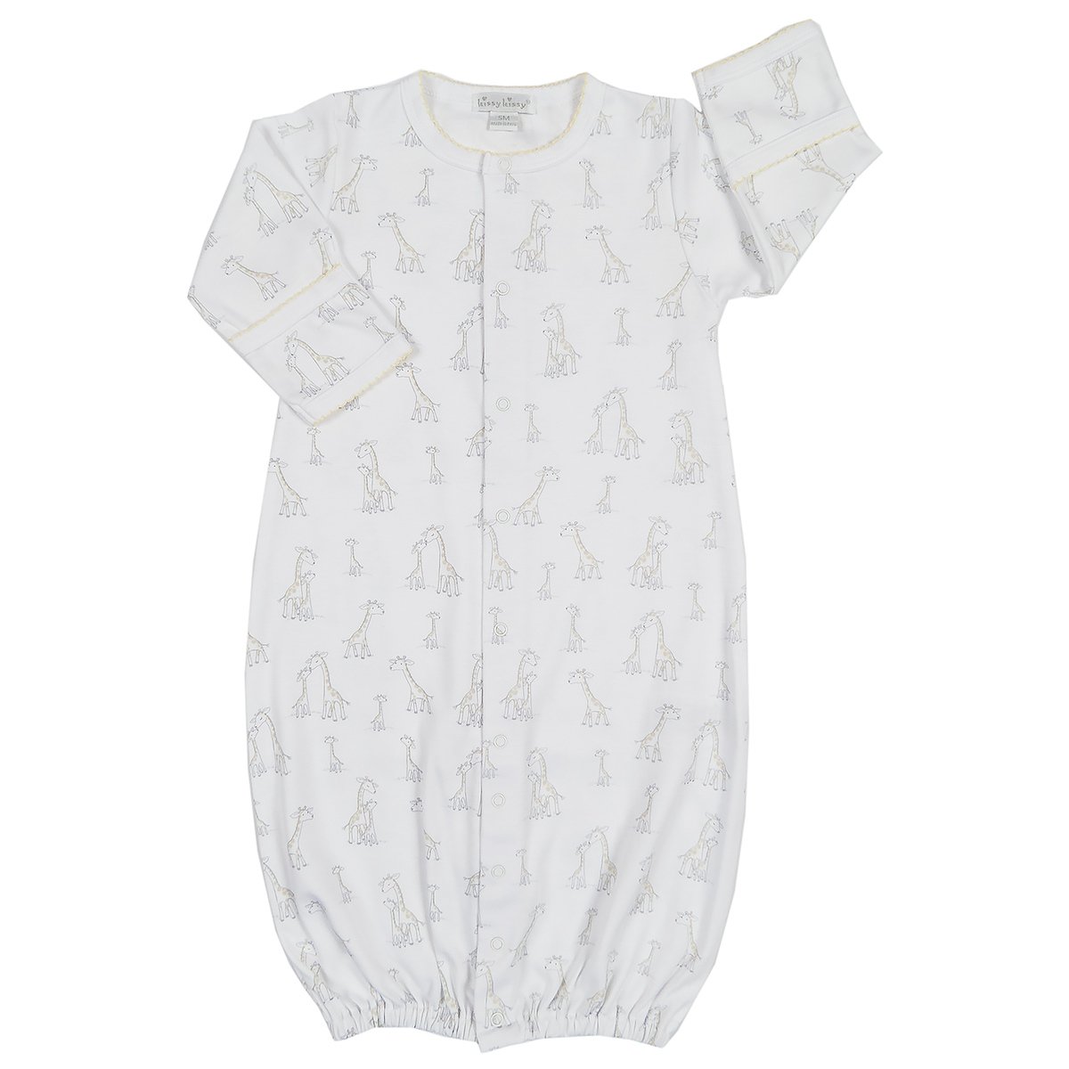 Kissy Kissy Unisex-Baby Giraffe Generations Converter Gown - White
