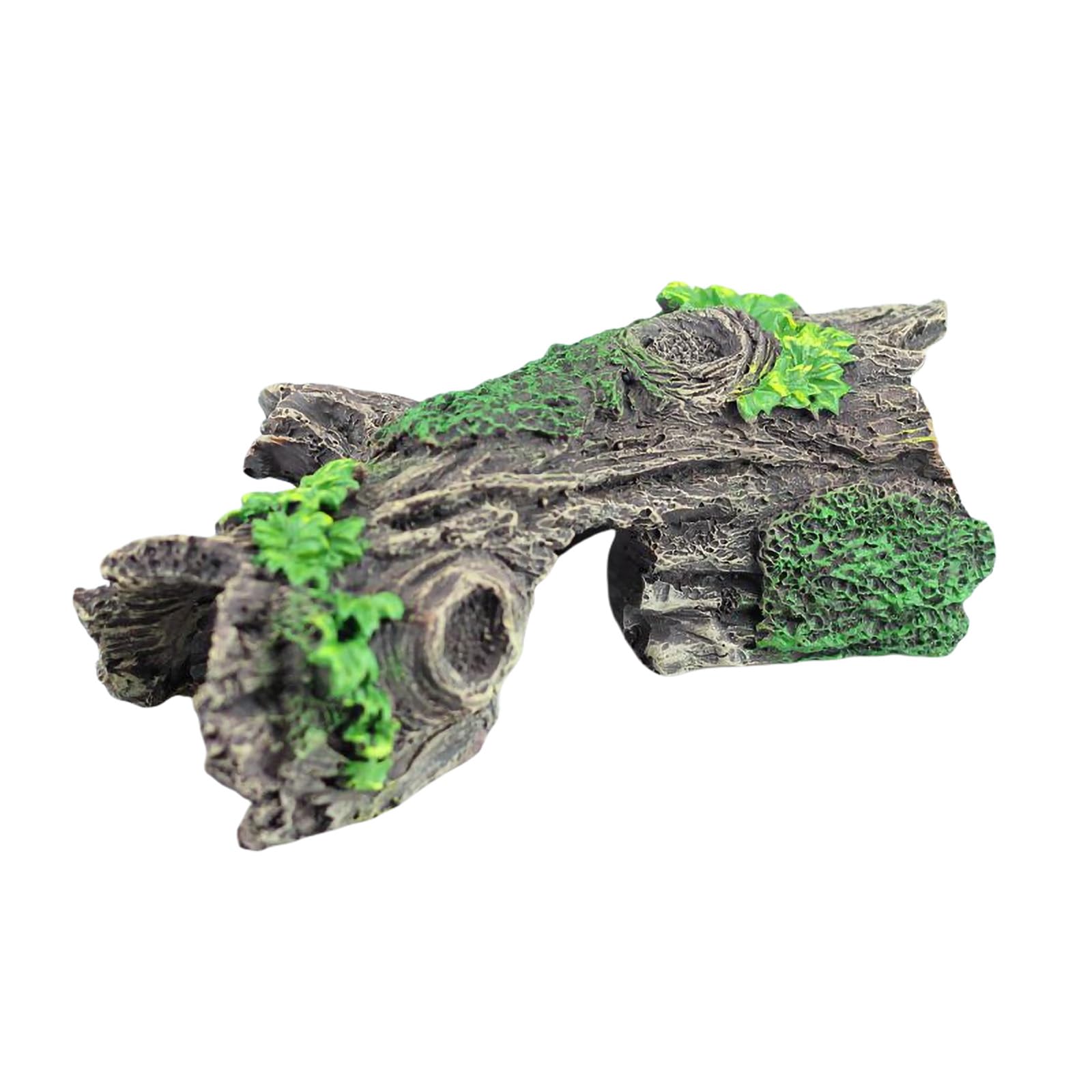JVHLOV Fish Tank Ornaments Resin Aquarium Cave, Artificial Aquarium Wood Ornaments, Axolotl Tank Accessories