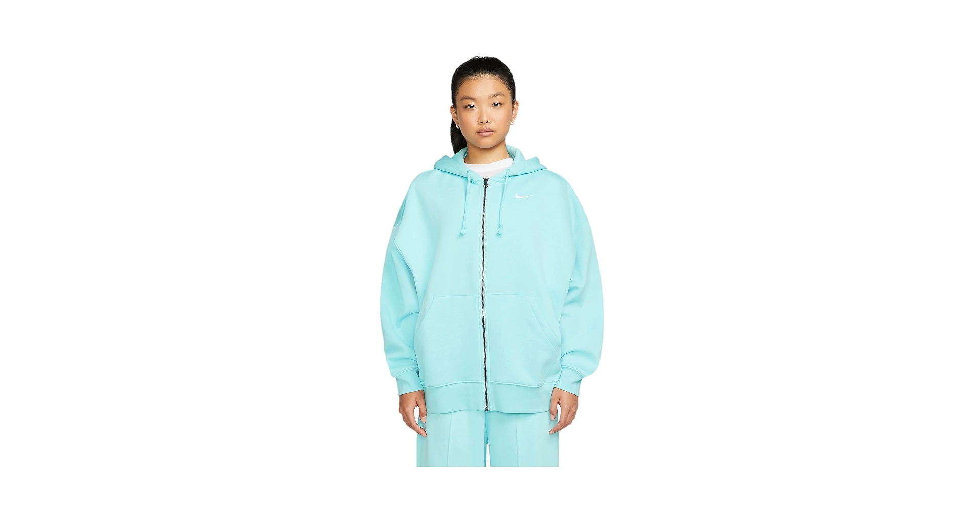 【美品】NIKE　両面刺繍ロゴ　フルジップ　コットン生地　裏地フリース　ナイキ Amazon.co.jp: [ナイキ] ウィメンズ フリース フルジップ