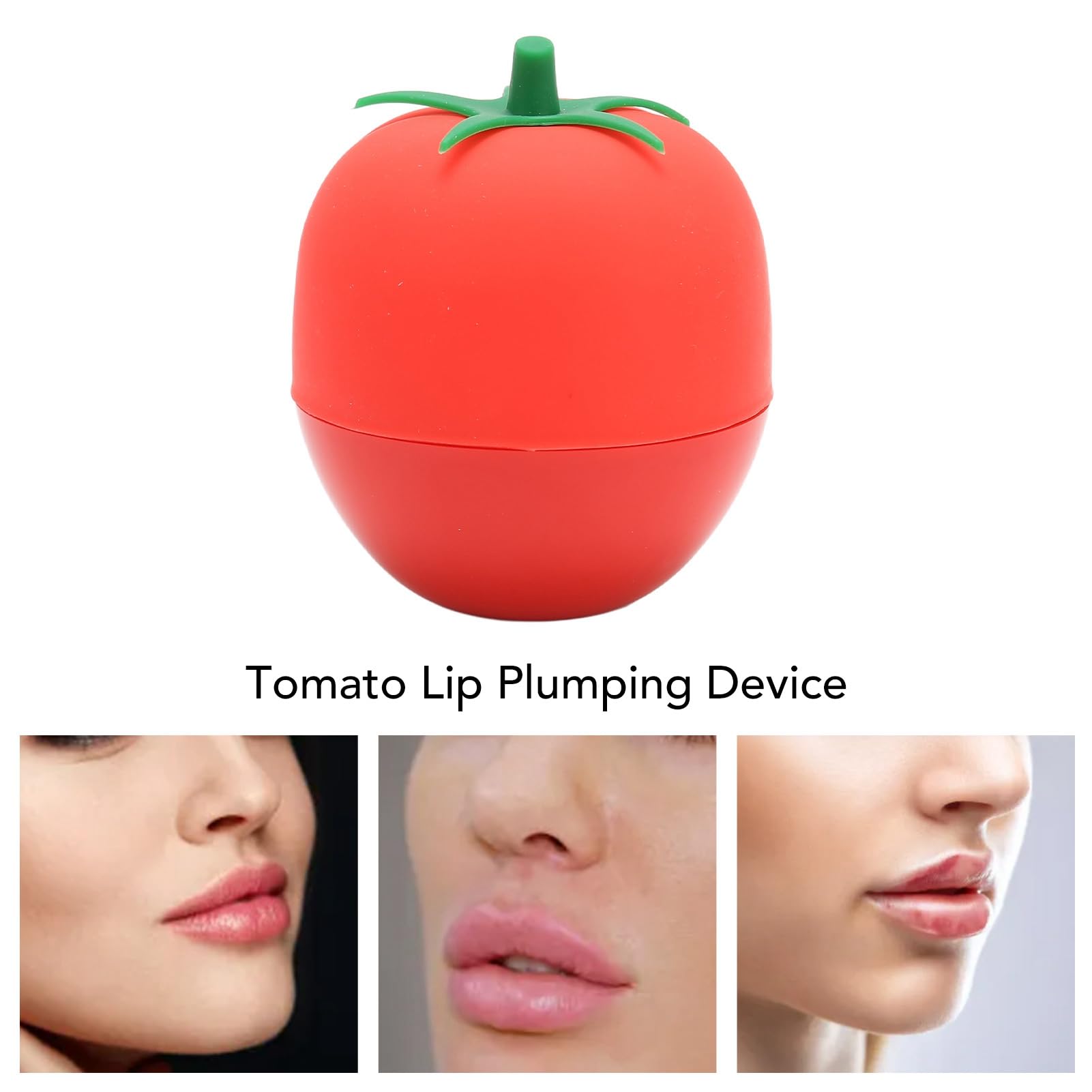 Lip Sucker Plumper, Lip Pump a Forma di pomodoro Lip Enhancer, Silicone Lip Plumper Strumento per Donne, Lip Sucker Plumper, Dispositivo Lip Plumper, Strumento Di Bellezza per Labbra per Ragazze