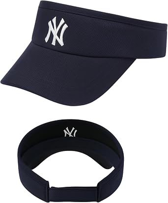 Viewfinder Hat Adjustable Cotton Tennis Golf Sports Hat with NY Logo Unisex NAVY BLUE