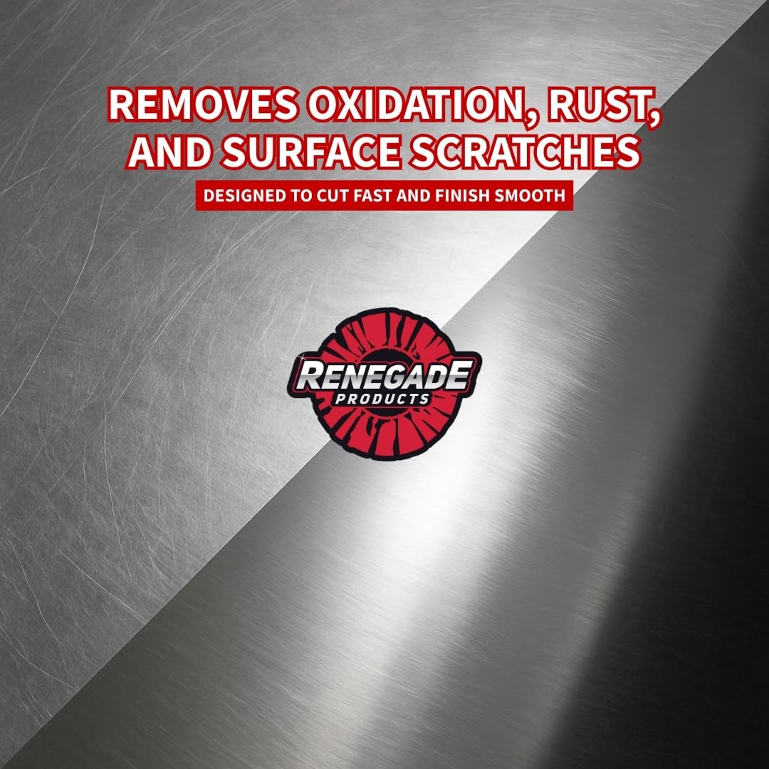 Renegade Products 3-Step Stainless Steel Polishing Kit – Airway Buffing Wheels, Compound Bars & Safety Flanges – Mirror Shine System for Steel Restoration