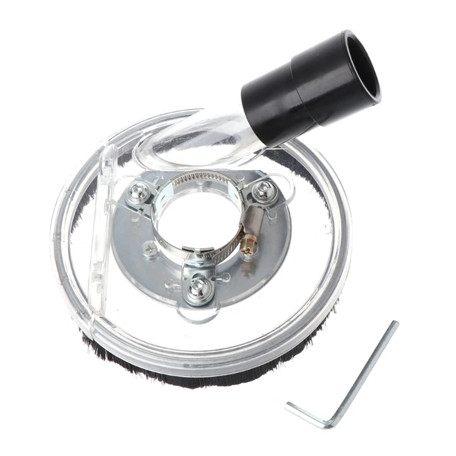 Zklgs One Color Grinder Dust Shroud, 652F Dust Shroud Kit, Dry Grinding Cover Tool For Angle Hand Grinder Clear 80-125Mm