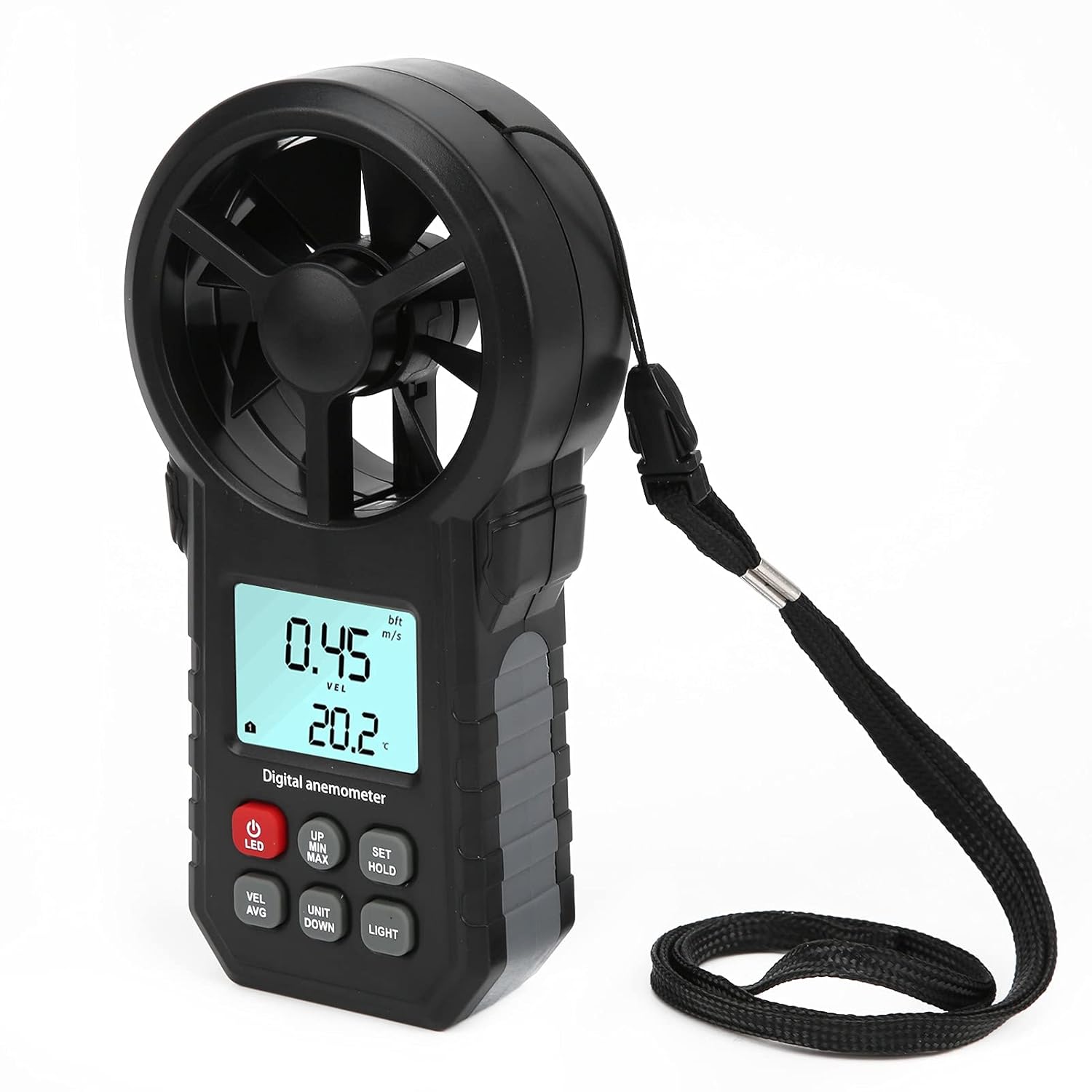 KAZRU Digital Anemometer, Wind Speed Gauge, High Accuracy Handheld Wind