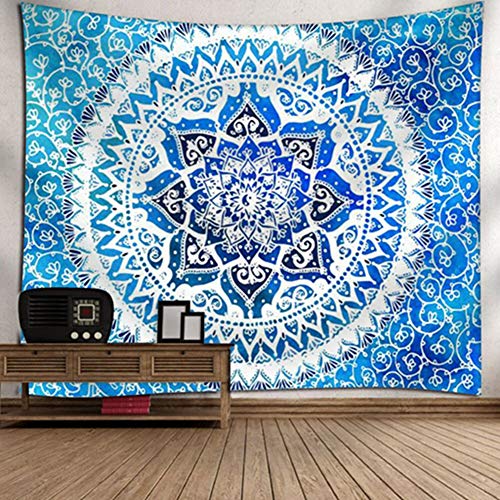 GLYY �C���h�̃G���t�@���g�Ǌ|�� Mandala�^�y�X�g���[ 150*200 CM Boho�T�C�P�f���b�N �^�y�X�g���[�{�w�~�A���r�[�`�u�����P�b�g�A�q�b�s�[�t���[������� �s�N�j�b�N�X���[�r�[�`�u�����P�b�g�e�[�u���N���X A1