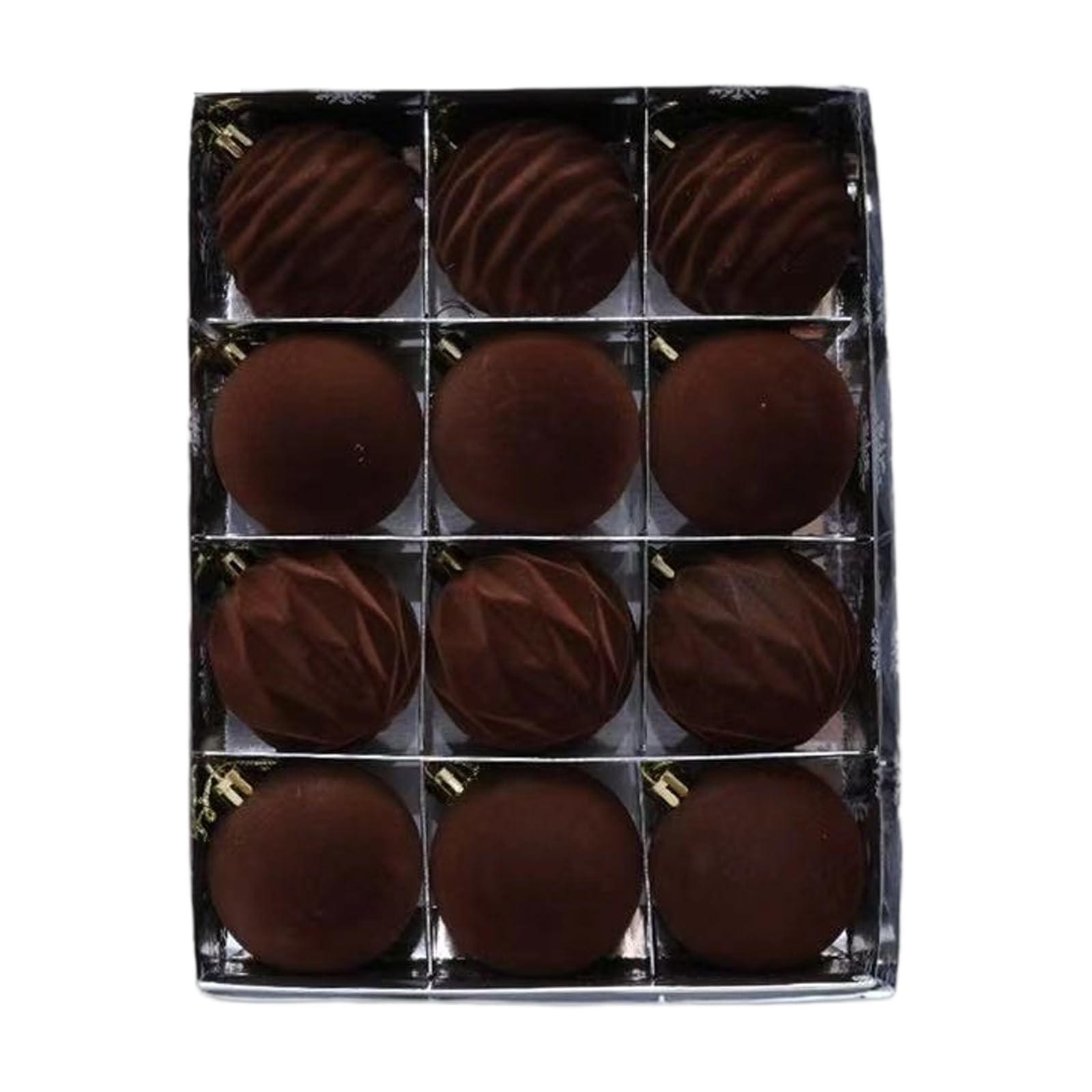 Velvety Ornaments 12Pieces Pack Vibranted Color Option Perfect for Tree Styling and Gifting Christmas Tree Ornaments