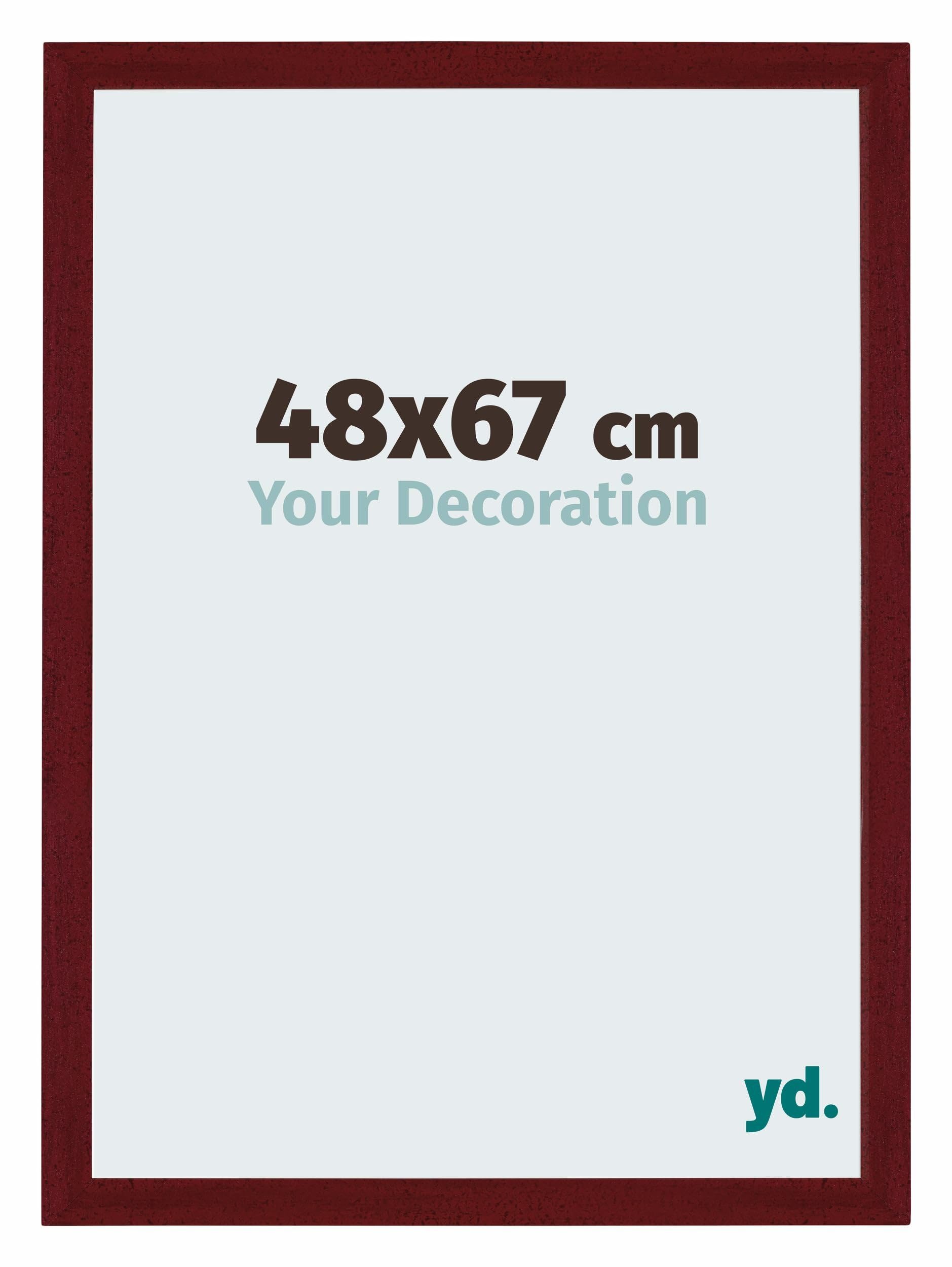 Your Decoration - Puzzle frame 48x67 - Wine Red Swept - Puzzle frame 500-1000 Pieces - MDF Photoframe - Mura