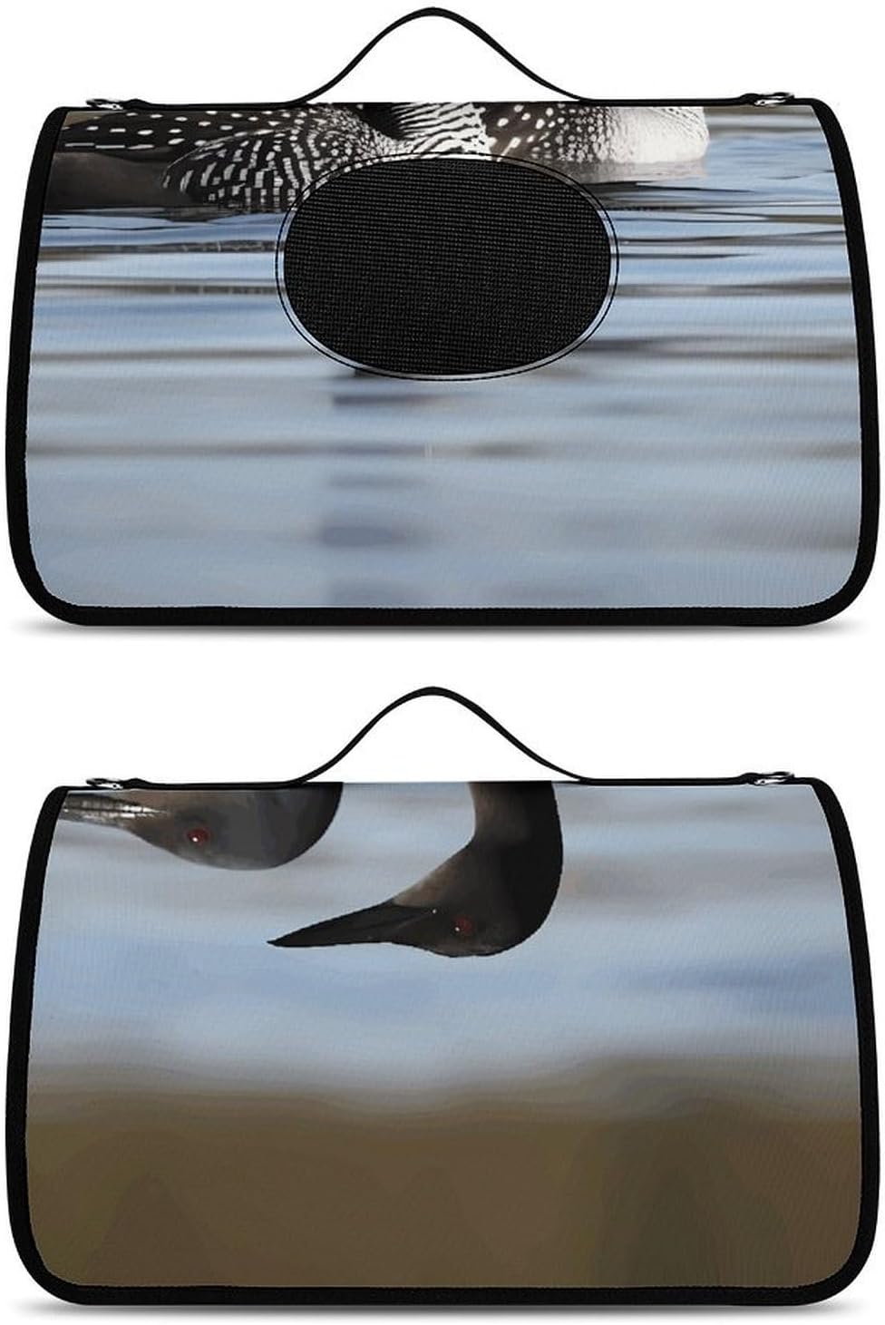 Pet Handbags, Loon Birds Printed Pet Handbags,folding Pet Bags,new Pet Handbags,universal Pet Handbags, 45X26X23.5cm
