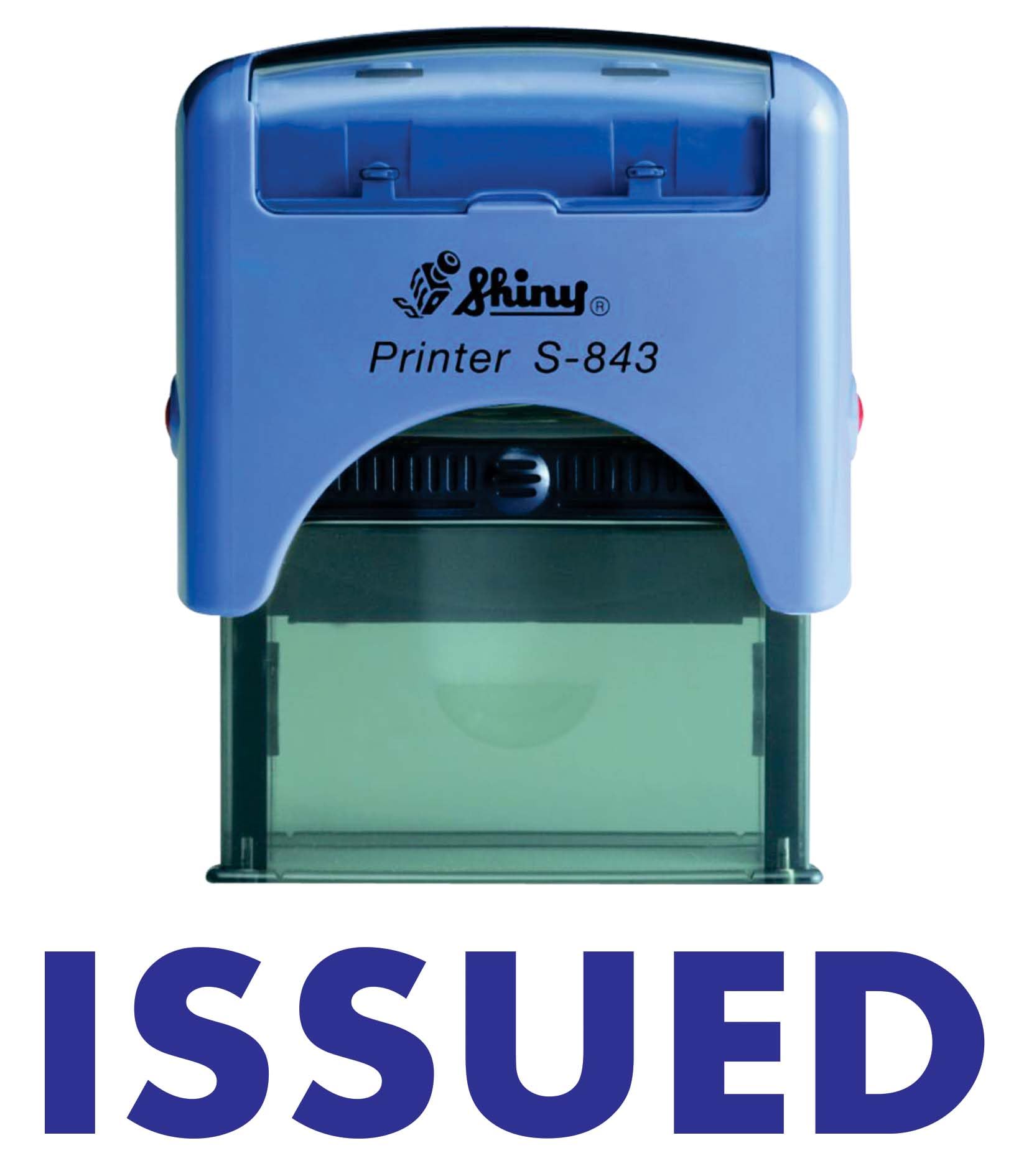 Webelkart Blue Issued Self-Inking Rubber Stamp – Reliable, Fast, And Professional Tool To Enhance Office And Retail Efficiency