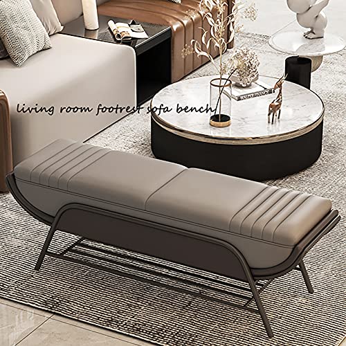 Banc à chaussures moderne 80cm avec étagère de rangement intégrée