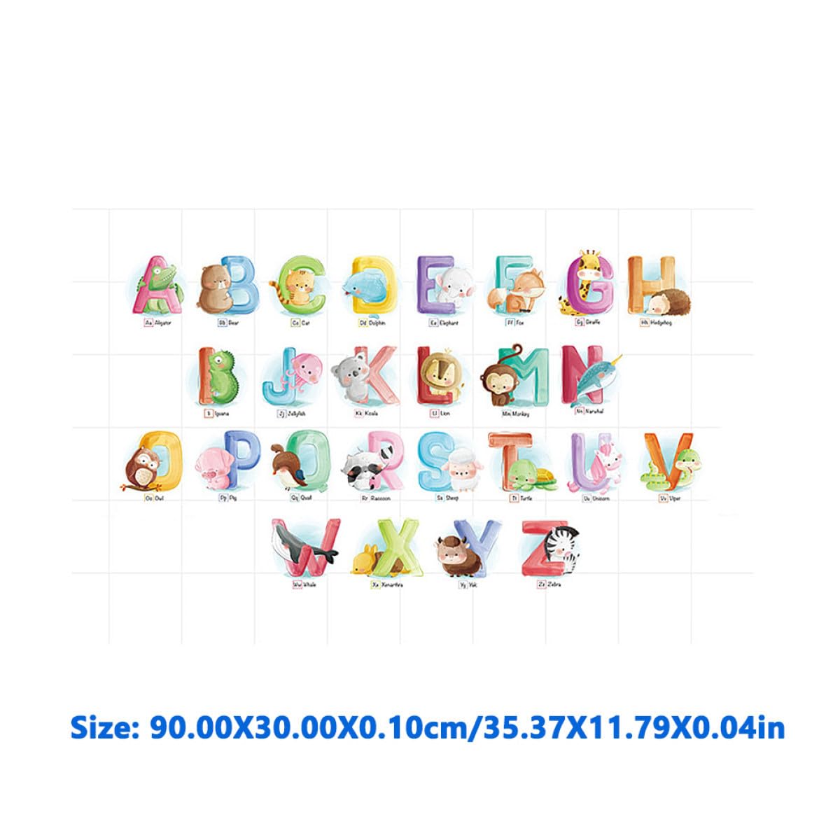 Toddmomy 3 Piezas Infantil de Letras y Animales Pared Adhesivos Decorativos Habitaciones de Aplicación y Material