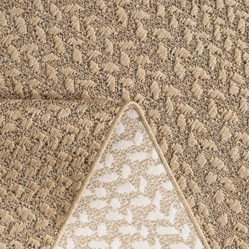 Paco Home Outdoor Teppich Wetterfest, moderner Jute-Look in natürlicher Sisal Optik, Robust, ideal für Terrasse Wohnzimmer & Küche… – Ansicht 4