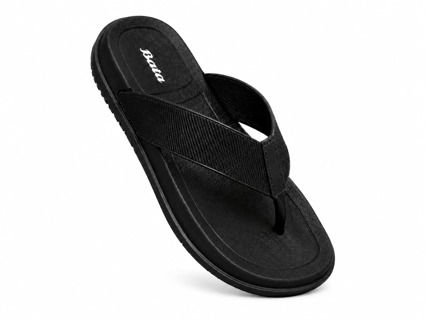 Men's Slipper Flip Flops with Cushioned Footbed (Black, UK Footwear Size System, Adult, Men, Numeric, Medium, 7)-image-12