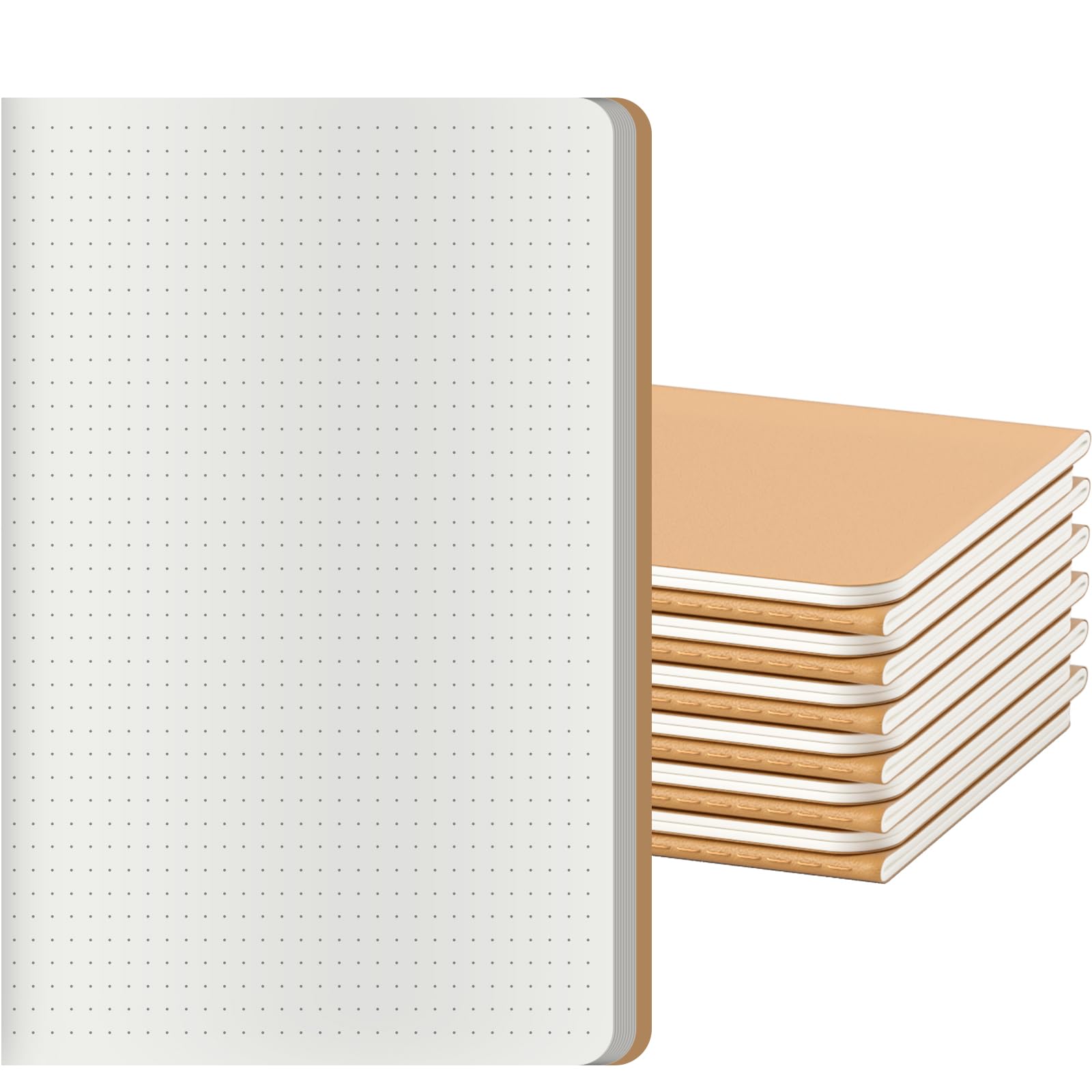 XYark 12 Pack Dot Grid Notebook Journals Bulk with Thick Dotted Grid Paper, 60 Pages, 8.3x5.5 inch, A5 Size, Diary Writing Subject Notebooks Planner
