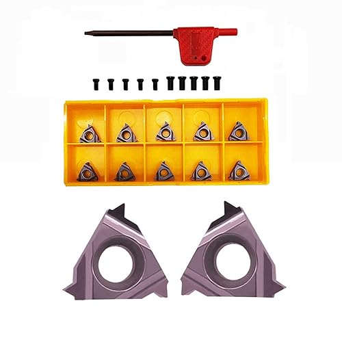 Miniatura 7 de Insertos de roscado de torno 11ER AG60 + 11IR AG60 Insertos de carburo para rosca externasoportes de herramientas de torneado de rosca interna para
