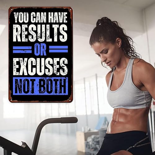 Miniatura 3 de Cartel de metal con texto en inglés You Can Have Results Or Excuses Not Both de metal con texto en inglés You Can Have Results Or Excuses Not Both