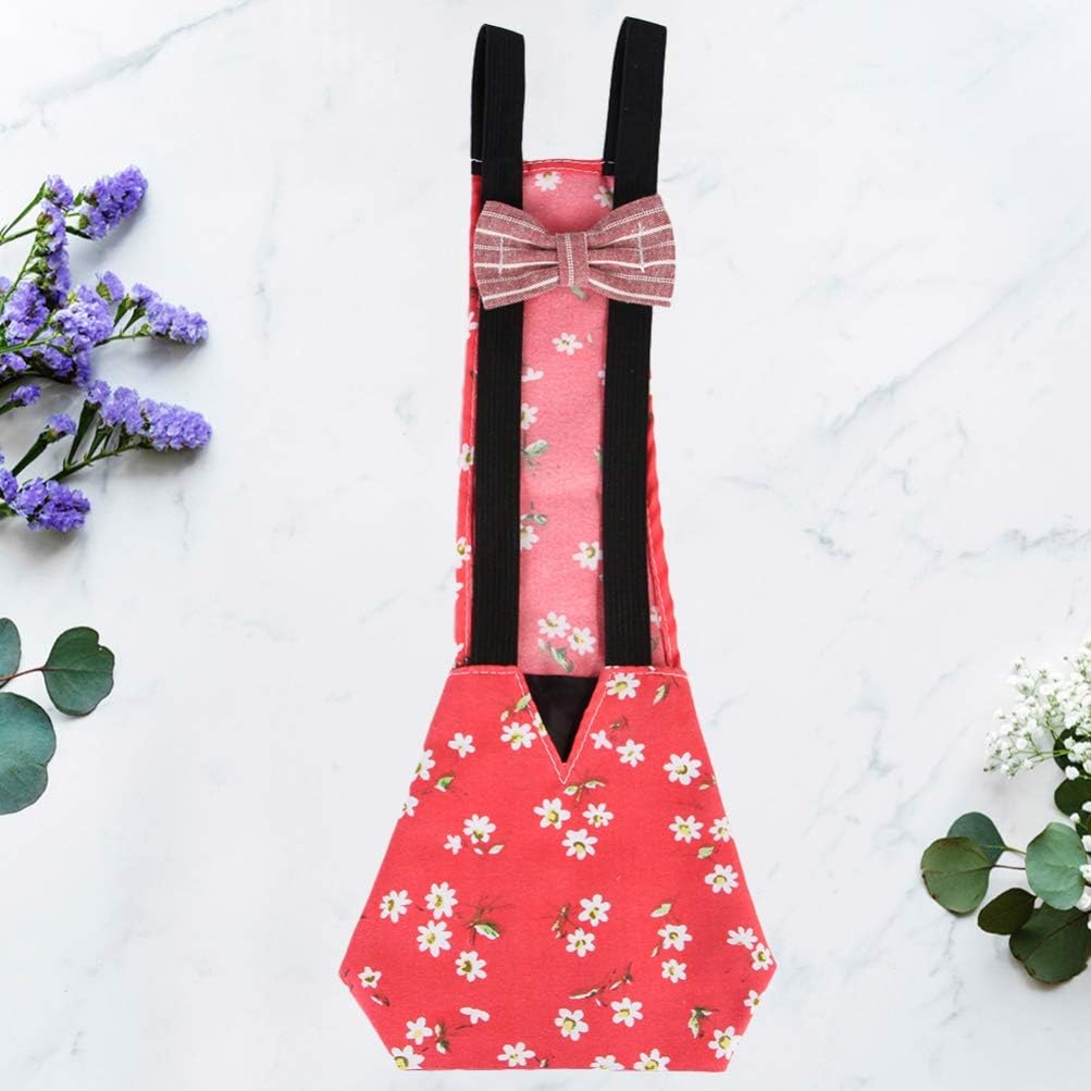 Pet Clothing, Pet Diapers Bowknot Poultry Diapers Elastic Cloth Diapers, S, Blue, Multi-Purpose, Warm