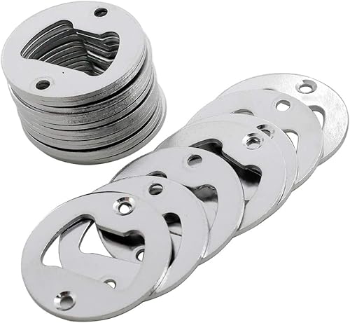 Cyful - Juego de 20 abrebotellas redondos de 1.575in con tornillos para botella de cerveza Cyful - Juego de 20 abrebotellas redondos de 1.575in con tornillos para botella de cerveza