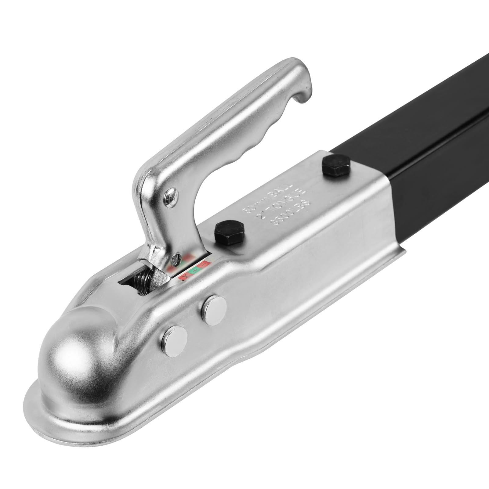 Barre de remorquage pour Voiture, Barre de remorquage 2 pièces | avec tête sphérique Φ50 mm, longueur de remorquage 2,35 m, force de traction maximale : 3500 kg, avec