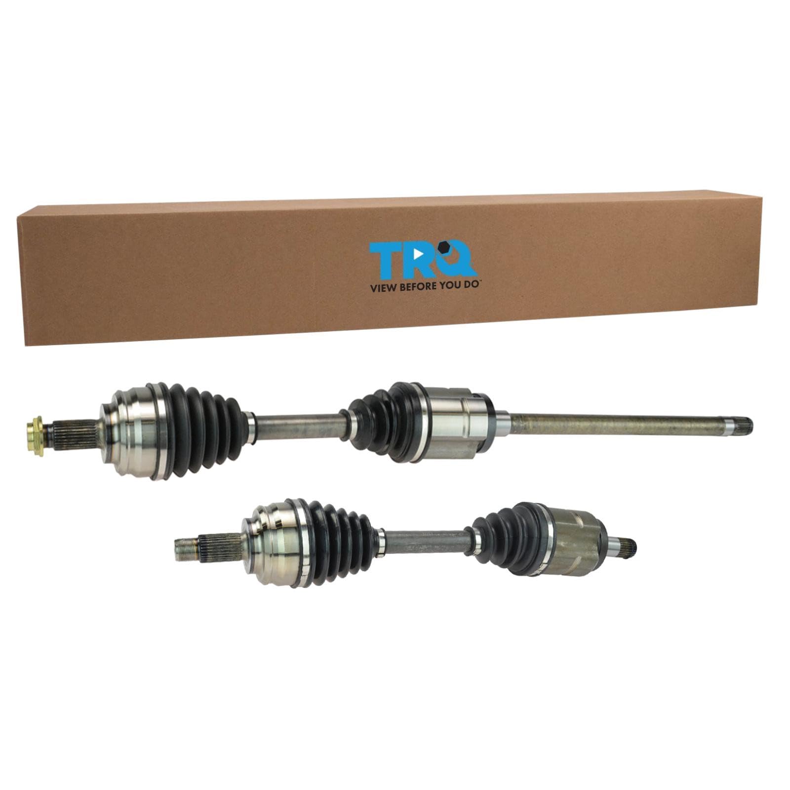 TRQ Front Driver and Passenger Side CV Axle Assembly Set 2 Piece