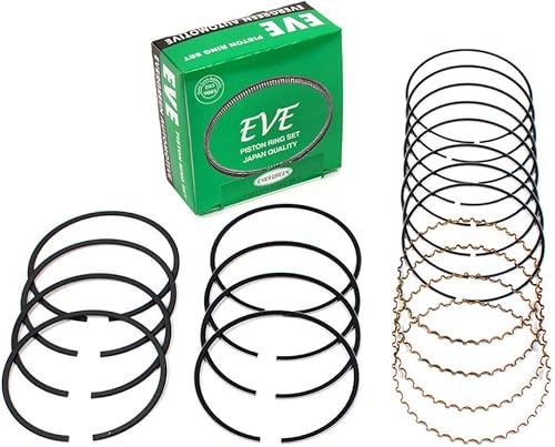 Evergreen RS7005-EVE.STD - Juego de anillos de pistón de motor compatible con Daewoo Nubira Leganza Isuzu Rodeo Amigo SOHC X20SE X22SE (tamaño
