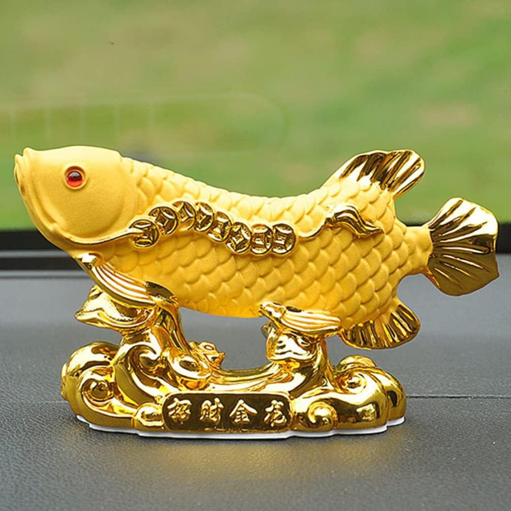 GANAZONO Ornament Fish Statue Interior Decor for Desk Office Car Windowsill and Garden Compact Home D Cor Accent image 5