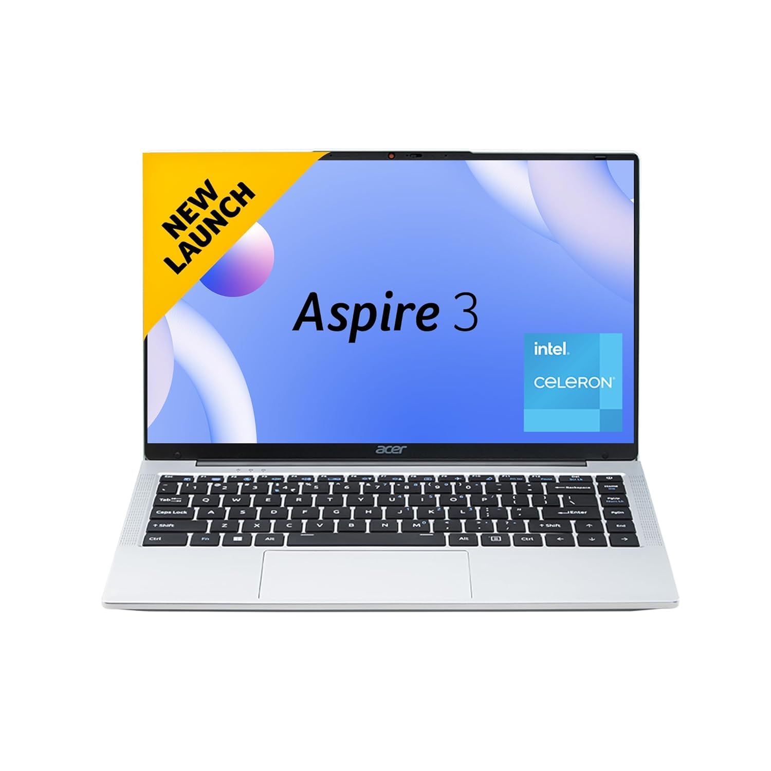 acer Aspire 3 Intel Celeron Dual Core N4500 – (8 GB/512 GB SSD/Windows 11 Home, MS Office) A324-45 Thin and Light Laptop (14 Inch, Pure Silver, 1.3 Kg)