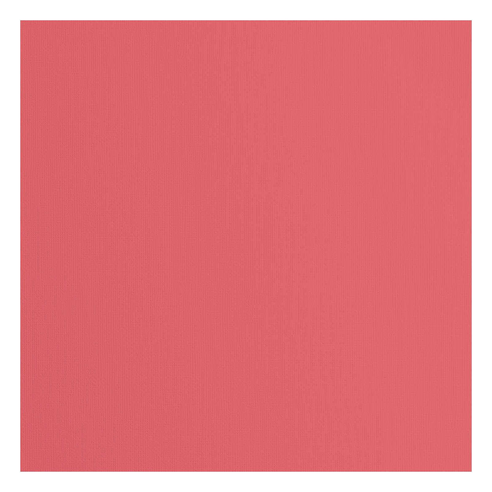Vaessen Creative Florence Cardstock Papier, Rot, 216 Gramm/m², Quadratisch, 30,5 x 30,5 cm, 20 Stück, Textur, für Scrapbooking, Kartenherstellung, Stanzen und andere Papierbasteleien