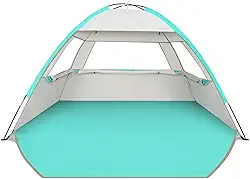 Venustas Barraca de praia para 3/4-5/6-7/8-10 pessoas, proteção UV FPS 50+, cabine leve e fácil de configurar, barraca de sombra de praia portátil