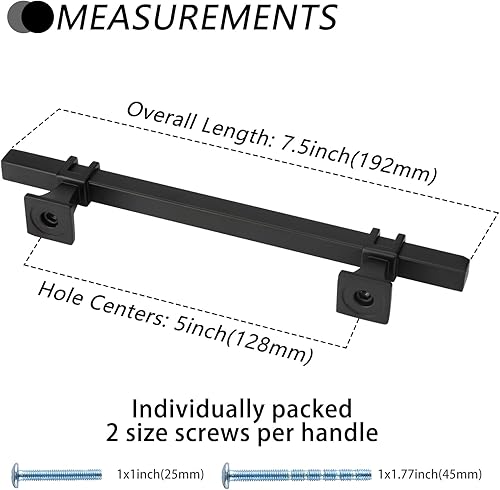 Miniatura 3 de Paquete de 15 tiradores de gabinete de 5 pulgadas, manijas de gabinete negras mate para cajones, manijas de gabinete de cocina, accesorios para
