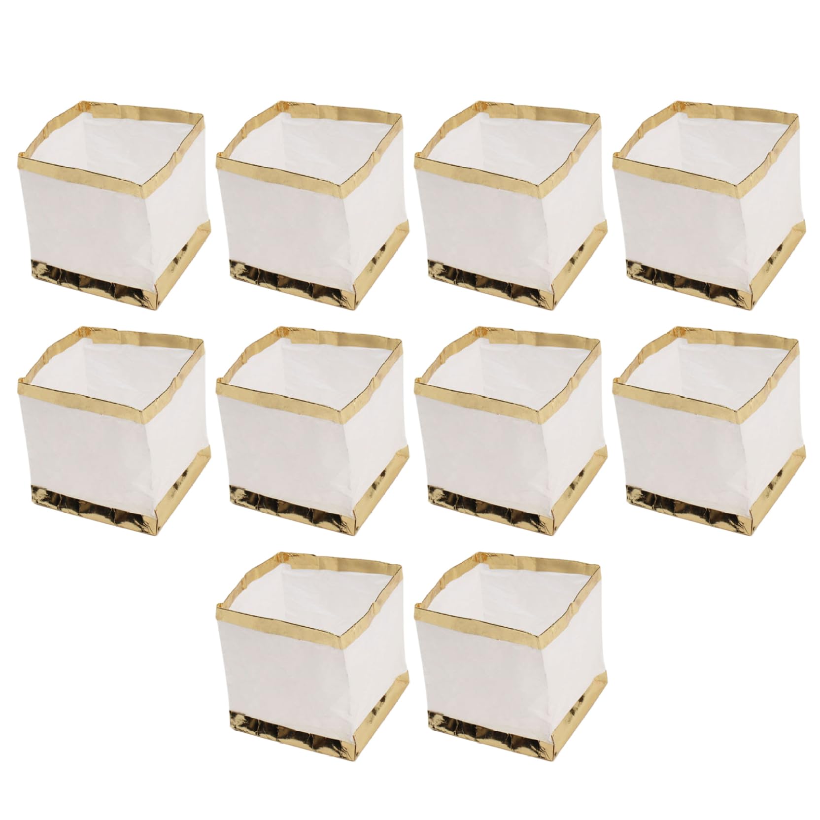 Bonalake 10Pcs Floating Lanterns 4x4x4 Waterproof Square White Paper Floating Pool Lights to Release in Water for Outside Wishing Praying, without Candle White Paper Lantern